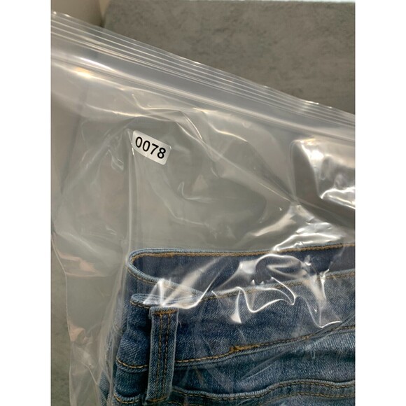 Womens Code Bleu Denim Jeans 12 High Rise Flat Front Pocket Distressed - Picture 12 of 12